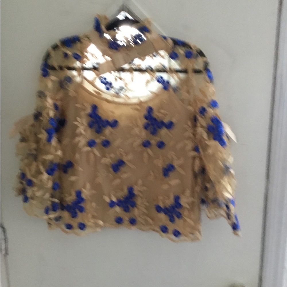 Embroidered lace blouse - Picture 4 of 8